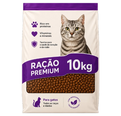 10kg de ração para gatos